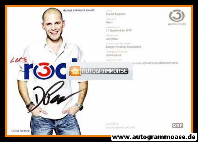 Autogramm Radio | Hitradio Ö3 | David PEARSON | 2000er (Portrait Color)