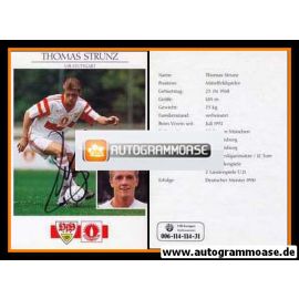 Autogramm Fussball | VfB Stuttgart | 1992 | Thomas STRUNZ