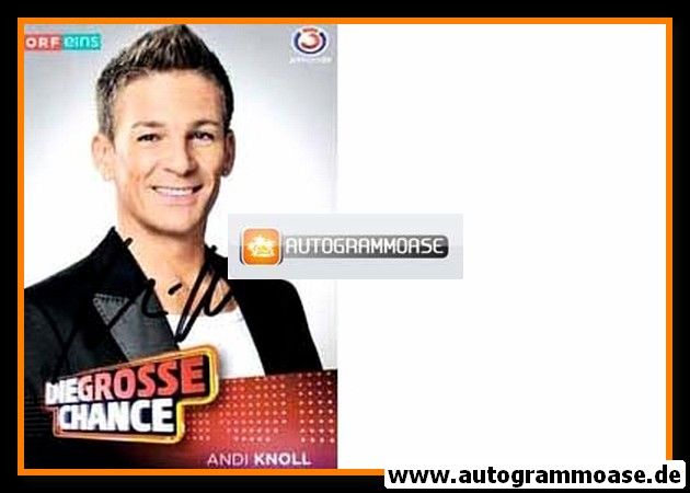 Autogramm TV | ORF | Andi KNOLL | 2000er "Die Grosse Chance"