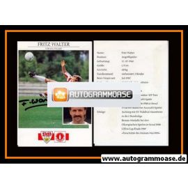 Autogramm Fussball | VfB Stuttgart | 1992 | Fritz WALTER (Motiv 1)