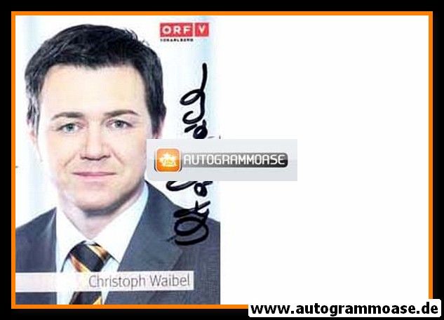 Autogramm Radio | ORF V | Christoph WAIBEL | 2000er (Portrait Color) 