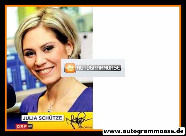 Autogramm Radio | ORF NÖ | Julia SCHÜTZE | 2000er (Portrait Color) 