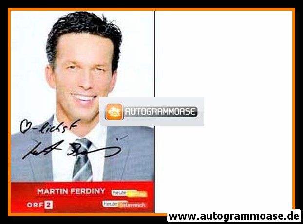 Autogramm TV | ORF | Martin FERDINY | 2000er "Heute Mittag"
