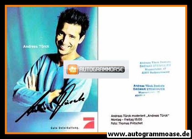 Autogramm TV | PRO7 | Andreas TÜRCK | 2000er (Portrait Color) Pritschet