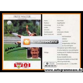 Autogramm Fussball | VfB Stuttgart | 1992 | Fritz WALTER (Motiv 2)