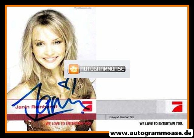 Autogramm TV | PRO7 | Janin REINHARDT | 2000er (Portrait Color) Pick