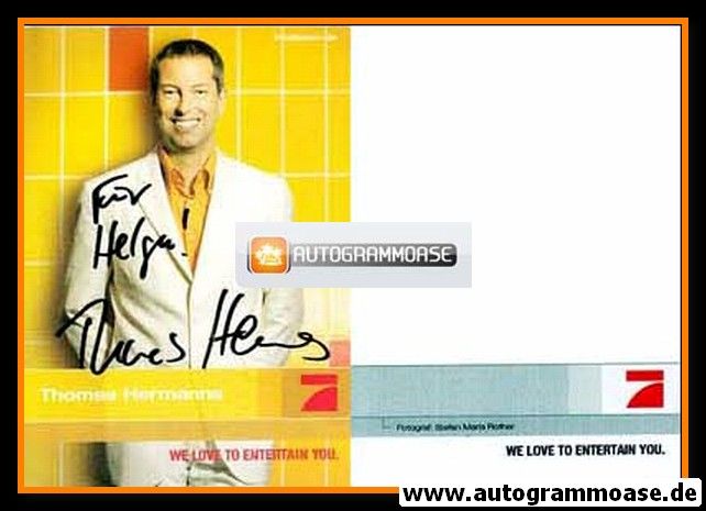 Autogramm TV | PRO7 | Thomas HERMANNS | 2000er (Portrait Color) gelb