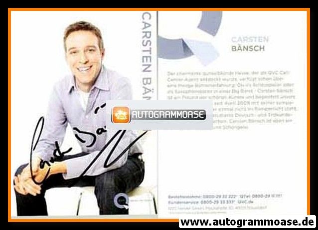 Autogramm TV | QVC | Carsten BÄNSCH | 2010er (Portrait Color) violett
