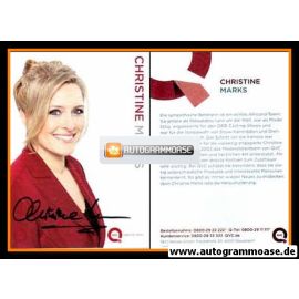 Autogramm TV | QVC | Christine MARKS | 2010er (Portrait Color) rot