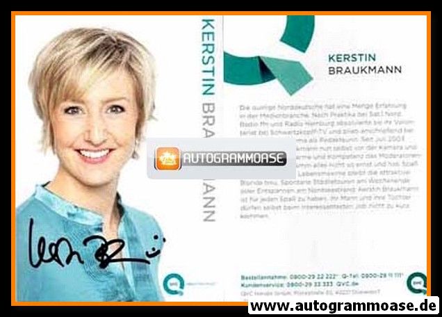 Autogramm TV | QVC | Kerstin BRAUKMANN | 2010er (Portrait Color)