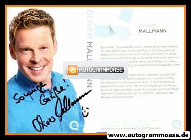 Autogramm TV | QVC | Oliver MALLMANN | 2010er (Portrait Color)