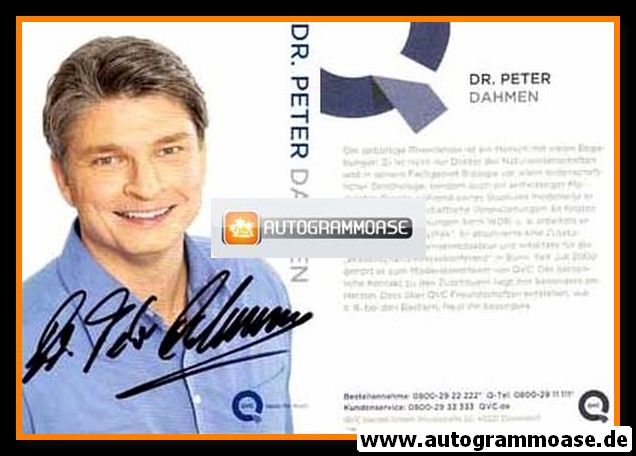 Autogramm TV | QVC | Dr. Peter DAHMEN | 2010er (Portrait Color)