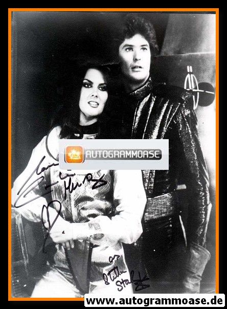 Autogramm Film (UK) | Caroline MUNRO | 1978 Foto "Star Crash"