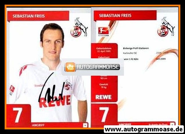 Autogramm Fussball | 1. FC Köln | 2011 | Sebastian FREIS