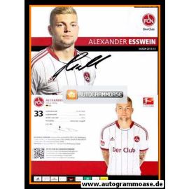 Autogramm Fussball | 1. FC Nürnberg | 2012 | Alexander ESSWEIN