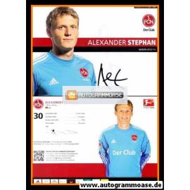 Autogramm Fussball | 1. FC Nürnberg | 2012 | Alexander STEPHAN