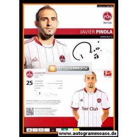 Autogramm Fussball | 1. FC Nürnberg | 2012 | Javier PINOLA