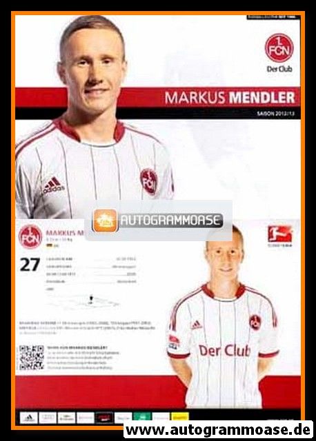 AK Fussball | 1. FC Nürnberg | 2012 | Markus MENDLER