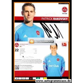 Autogramm Fussball | 1. FC Nürnberg | 2012 | Patrick RAKOVSKY