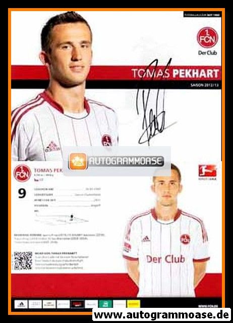 Autogramm Fussball | 1. FC Nürnberg | 2012 | Tomas PEKHART