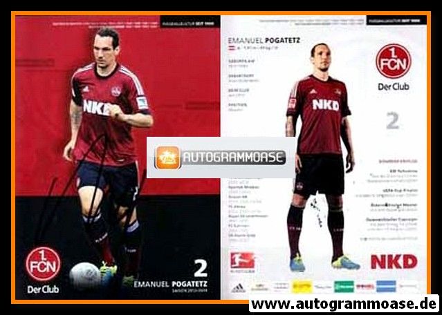 Autogramm Fussball | 1. FC Nürnberg | 2013 | Emanuel POGATETZ