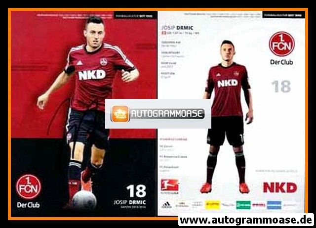 Autogramm Fussball | 1. FC Nürnberg | 2013 | Josip DRMIC