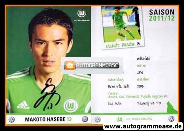 Autogramm Fussball | VfL Wolfsburg | 2011 | Makoto HASEBE