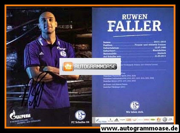 Autogramm Fussball | FC Schalke 04 | 2014 | Ruwen FALLER