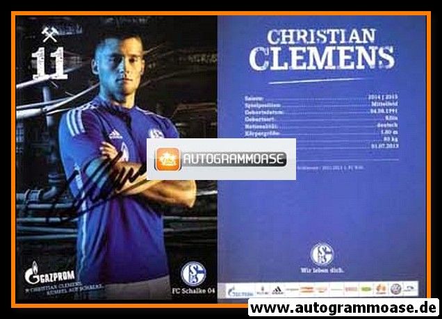 Autogramm Fussball | FC Schalke 04 | 2014 | Christian CLEMENS