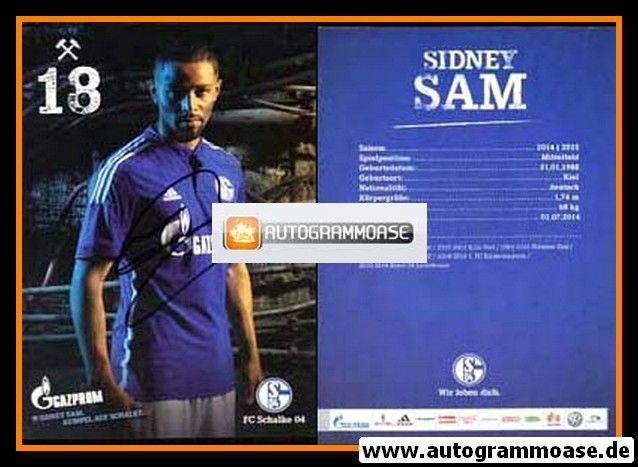 Autogramm Fussball | FC Schalke 04 | 2014 | Sidney SAM