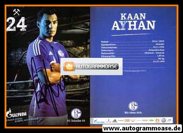 Autogramm Fussball | FC Schalke 04 | 2014 | Kaan AYHAN