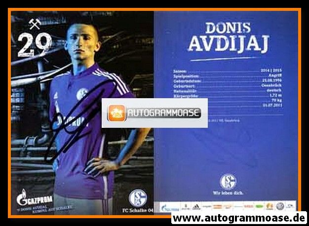 Autogramm Fussball | FC Schalke 04 | 2014 | Donis AVDIJAJ