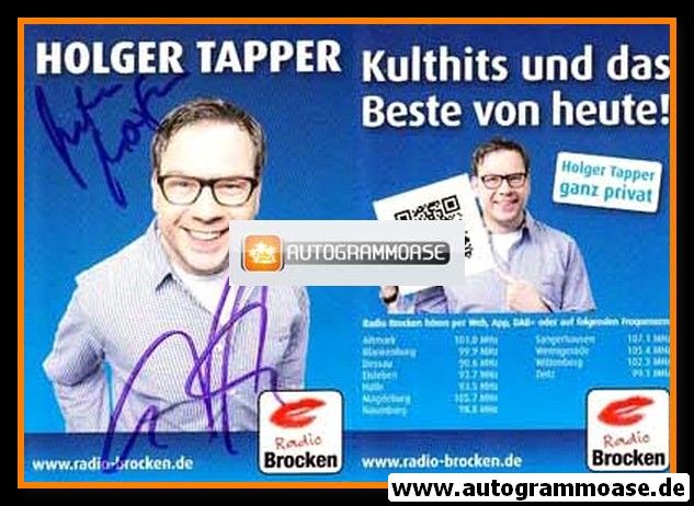 Autogramm Radio | Brocken | Holger TAPPER | 2010er (Portrait Color)