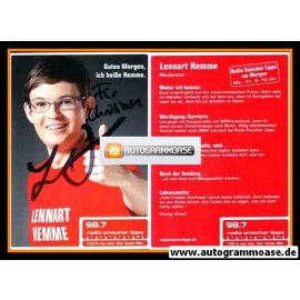 Autogramm Radio | Emscher Lippe | Lennart HEMME | 2010er (Portrait Color)