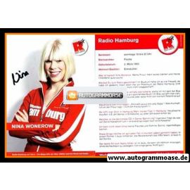 Autogramm Radio | Hamburg | Nina WONEROW | 2010er (Portrait Color)