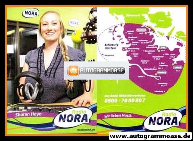 Autogramm Radio | NORA | Sharon HEYN | 2010er (Portrait Color)