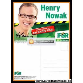 Autogramm Radio | PSR | Henry NOWAK | 2010er (Portrait Color)