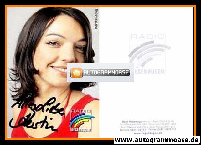Autogramm Radio | Regenbogen | Kerstin ZEUG | 2010er (Portrait Color) hoch 1