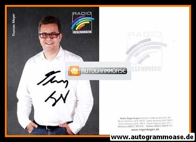 Autogramm Radio | Regenbogen | Thomas MEYER | 2010er (Portrait Color)
