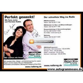 Autogramme Radio | RSG | Tania JANKE + Thorsten KABITZ | 2010er (Portrait Color)