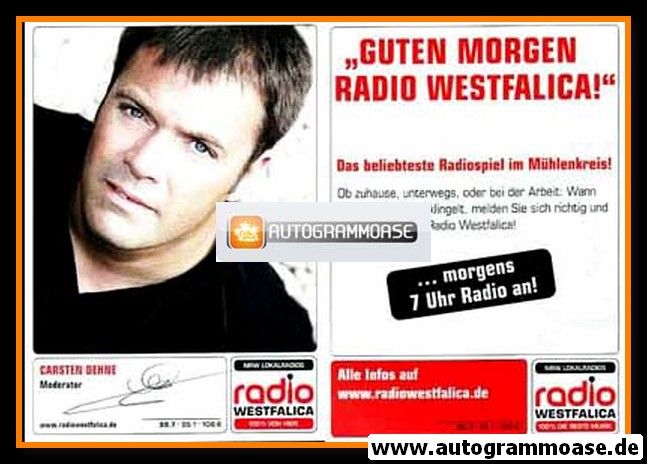 Autogramm Radio | Westfalica | Carsten DEHNE | 2000er (Portrait Color)
