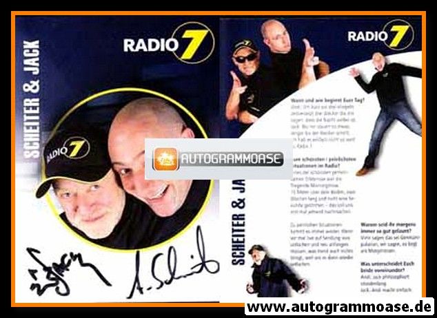 Autogramme Radio | Radio 7 | Andi SCHEITER + Jack KRISPIN | 2000er (Portrait Color) 