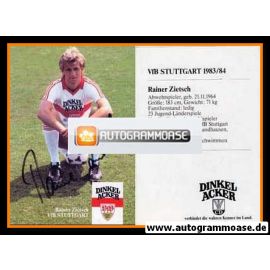 Autogramm Fussball | VfB Stuttgart | 1983 | Rainer ZIETSCH
