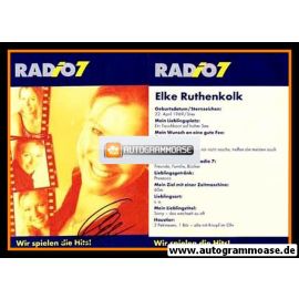 Autogramm Radio | Radio 7 | Elke RUTHENKOLK | 2000er (Portrait Color) 2