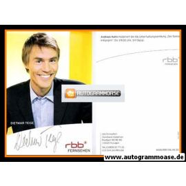 Autogramm TV | RBB | Dietmar TEIGE | 2010er (Portrait Color) 1