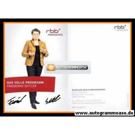 Autogramm TV | RBB | Friederike SITTLER | 2010er (Portrait Color) 2