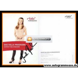 Autogramm TV | RBB | Sarah BECKMANN | 2010er (Portrait Color) 2