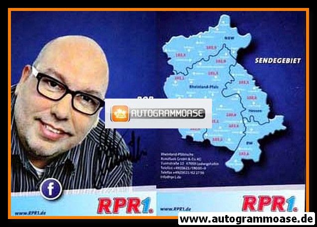 Autogramm Radio | RPR1. | Bob MURAWKA | 2010er (Portrait blau)