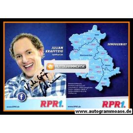 Autogramm Radio | RPR1. | Julian KRAFFTZIG | 2010er (Portrait blau)
