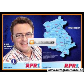 Autogramm Radio | RPR1. | Ralf SCHWOLL | 2010er (Portrait blau)